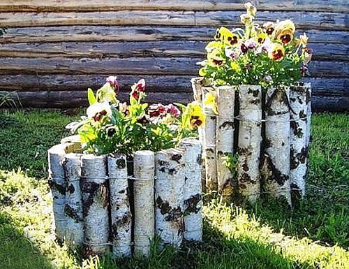 Клумбы и цветники на даче своими руками из камней фото