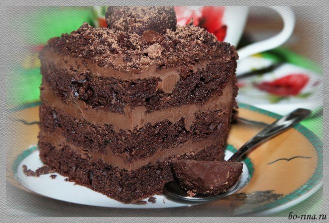 Торт трюфельный рецепт с фото в домашних условиях Торт трюфельный рецепт с фото в домашних условиях