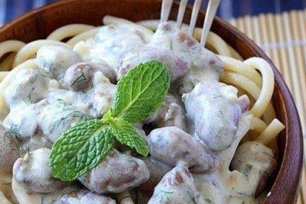 Курячі сердечка в сирному соусі-рецепт приготування? сердечка