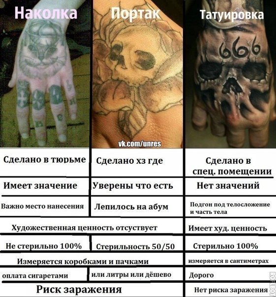 Чем отличаются портак от тату Чем отличаются портак от тату