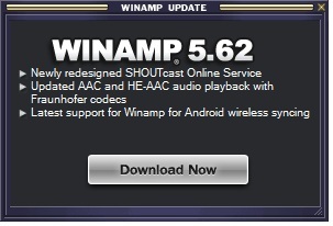 Як відключити функцію автоматичного переходу на сайт Winamp?
