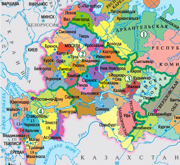Куди впадає Волга?