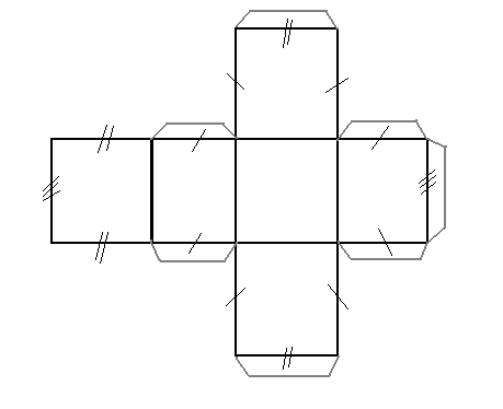 Paper Model of a Rectangular Prism (cuboid) Rectangular prism, Paper models, Pap