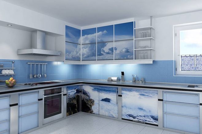 Наскільки вдалий блакитний колір в інтер'єрі кухні (фото)?