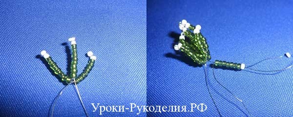 Як зробити новорічну ялинку з дроту і бісеру?