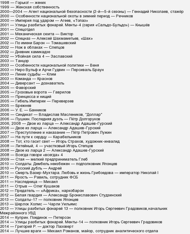 Хто грає роль Японцева в серіалі & quot; Солдати & quot ;?