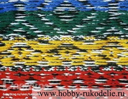 виворіт двокольорового в'язання