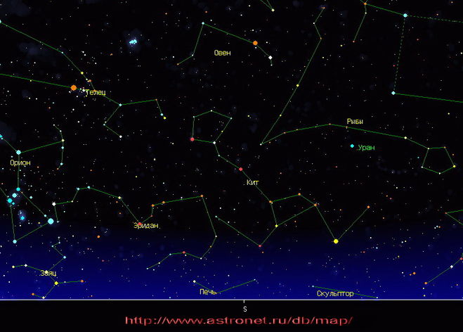 Овен карта звездного неба