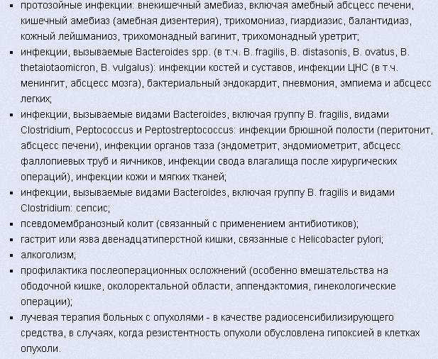 Метронідазол як приймати до їжі або після?
