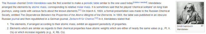 Можлива фраза по-англійськи D.I.Mendeleev did not discover periodic acid?